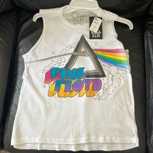 Chaser Pink Floyd Rainbow Graphic Tank Top.